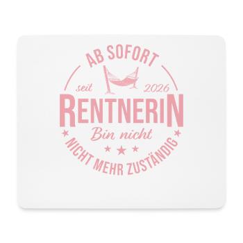 Rentnerin 2026 Hängematte Abschied Kollegin - Mousepad (Querformat) - Weiß - Vorne