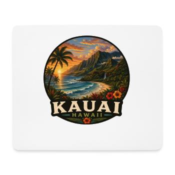 Kauai Hawaii Island Volcano Beach Vacation - Mouse Pad (horizontal) - white - Front