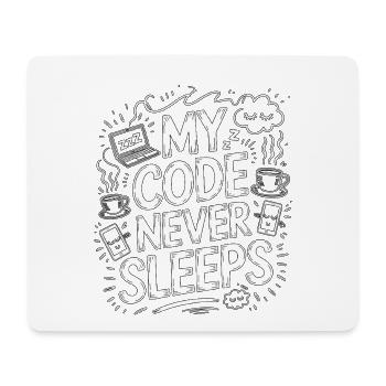 Mobile App Developer My Code Software Developer - Mousepad (Querformat) - Weiß - Vorne