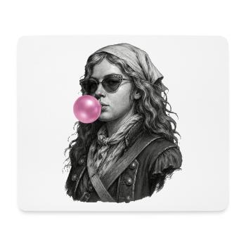 Anne Bonny Marin Vintage aux bulles roses - Tapis de souris (format paysage) - blanc - Devant