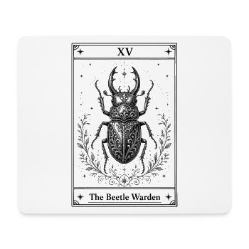 Der Käferhüter | Tarotkarte Natur - Mouse Pad (horizontal) - white - Front