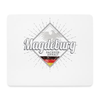 Magdeburg Stadt in Sachsen-Anhalt Deutschland - Mousepad (Querformat) - Weiß - Vorne