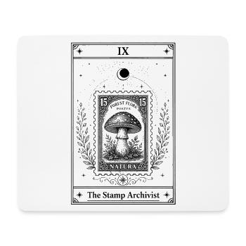 Der Briefmarkenarchivar | Tarotkarte - Mousepad (Querformat) - Weiß - Vorne