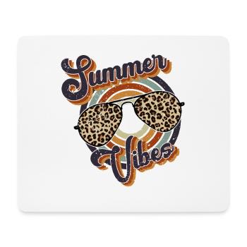 Summer Vibes Leopard Shades - Mousepad (Querformat) - Weiß - Vorne