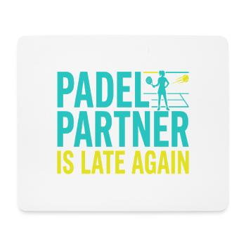 Padel-mädchen Padel-spieler Padel-tennis-geschenk - Mousepad (Querformat) - Weiß - Vorne