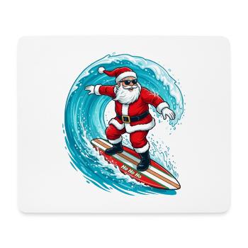Christmas In July Surfing Santa Claus - Mouse Pad (horizontal) - white - Front