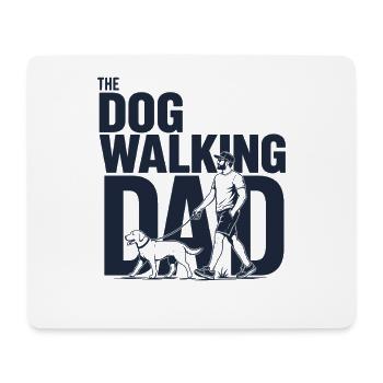 T-shirt Papa Hunde Promenant le Chien - Tapis de souris (format paysage) - blanc - Devant