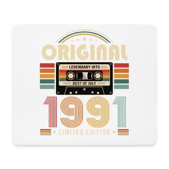 35th Birthday Gift Vintage July Vintage 1991 - Mouse Pad (horizontal) - white - Front