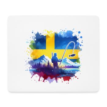 Sweden Anglers - Mouse Pad (horizontal) - white - Front