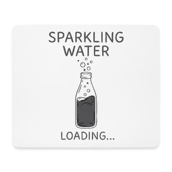 Sprudelwasser Spruch Sparkling Water Loading - Mouse Pad (horizontal) - white - Front