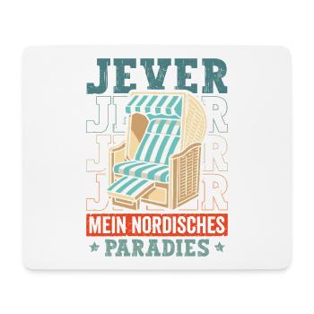 Nordisches Strandkorb Paradies - Mousepad (Querformat) - Weiß - Vorne