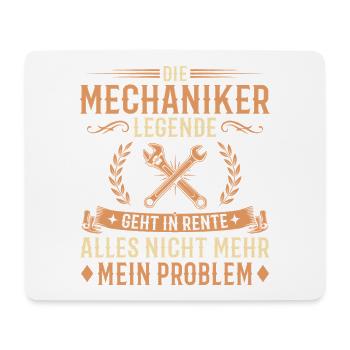 Abschied Mechaniker Legende in Rente - Mousepad (Querformat) - Weiß - Vorne