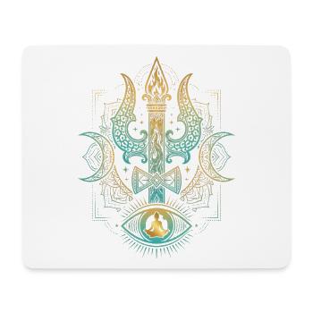 Hindu Gott Yogische Meditation - Mousepad (Querformat) - Weiß - Vorne