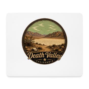 Death Valley California Desert Landscape - Mouse Pad (horizontal) - white - Front