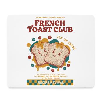 Breakfast French Toast Club Funny Brunch Coffee - Mouse Pad (horizontal) - white - Front