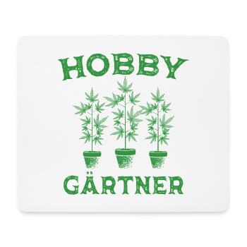 Hobby Gärtner Grüner Daumen Garten Pflanzen - Mousepad (Querformat) - Weiß - Vorne
