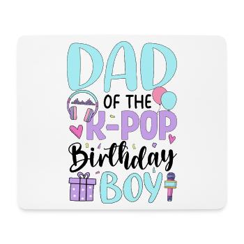 Mom of The K-Pop Birthday Boy - Mouse Pad (horizontal) - white - Front