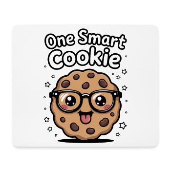 One Smart Cookie - Smart Cookie with Glasses - Mouse Pad (horizontal) - white - Front