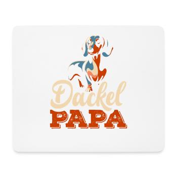 Dackel Papa Hundebesitzer - Mousepad (Querformat) - Weiß - Vorne