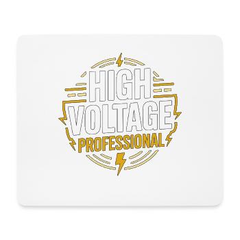 Master Electrician High Voltage Electrical Service - Mouse Pad (horizontal) - white - Front