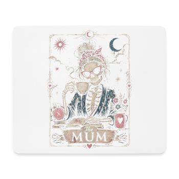 Mode Maman alimenté par le thé et le Chaos Vintage Tarot - Tapis de souris (format paysage) - blanc - Devant