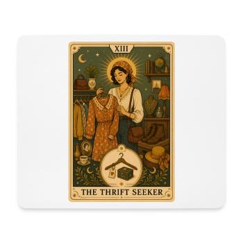 Secondhand Seeker | Vintage Tarot - Mouse Pad (horizontal) - white - Front