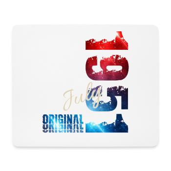 75th Birthday Gift Original July 1951 - Mouse Pad (horizontal) - white - Front