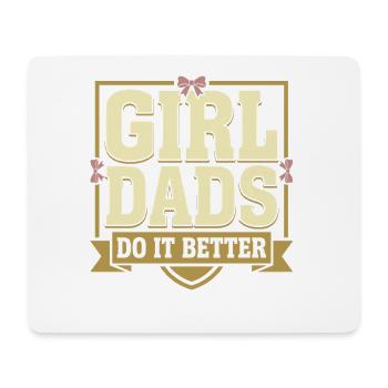 First Father's Day Gift for Girl, Dad - Mouse Pad (horizontal) - white - Front