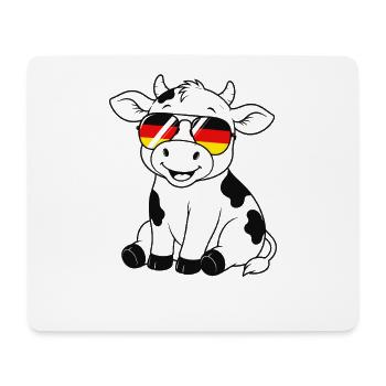 Drapeau allemand Vache Allemagne Vache Allemagne - Tapis de souris (format paysage) - blanc - Devant