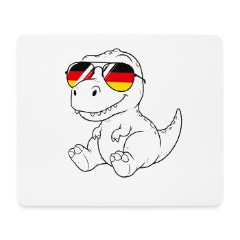 T-rex allemand drapeau allemand T-rex allemand - Tapis de souris (format paysage) - blanc - Devant