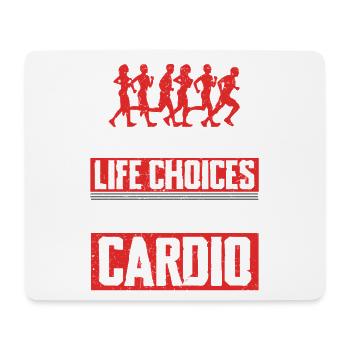 Marathon Marathonläufer Laufen Excellent Cardio - Mousepad (Querformat) - Weiß - Vorne