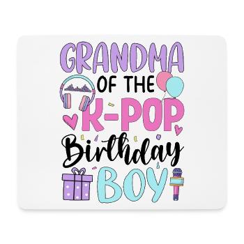 Grand-mère du garçon d’anniversaire K-Pop - Tapis de souris (format paysage) - blanc - Devant