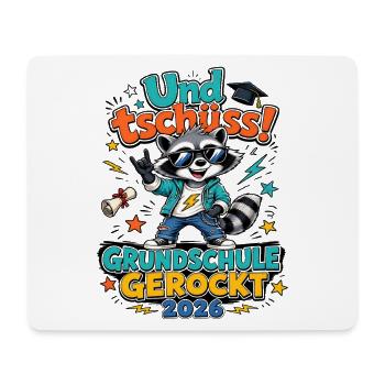 Grundschule Gerockt 2026 Und Tschüss Abgänger - Mousepad (Querformat) - Weiß - Vorne