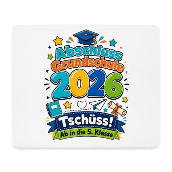 Abschluss Grundschule 2026 5. Klasse Abgänger - Mousepad (Querformat) - Weiß - Vorne