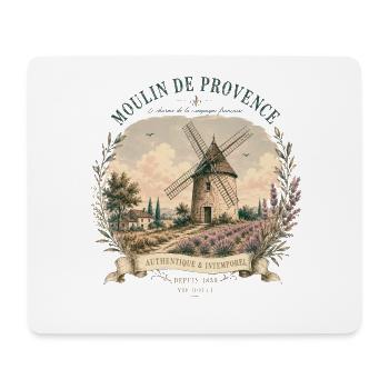Moulin de Provence Vintage Lavande - Tapis de souris (format paysage) - blanc - Devant