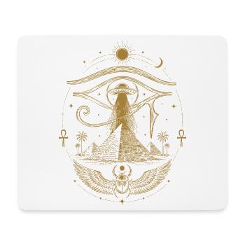 Ägyptische Kosmische Pyramide - Mousepad (Querformat) - Weiß - Vorne