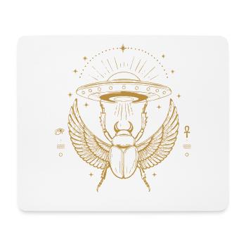 Kosmischer Skarabäus-UFO - Mousepad (Querformat) - Weiß - Vorne