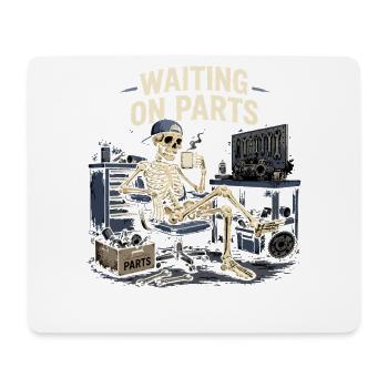 Mécanicien Humour Squelette Garage Cadeau - Tapis de souris (format paysage) - blanc - Devant