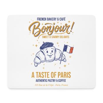 Breakfast Brunch Coffee Pancake Bacon Food - Mouse Pad (horizontal) - white - Front