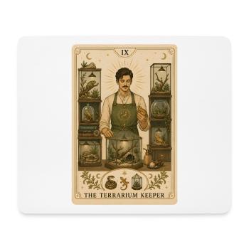 Terrarienhalter | Reptilien Tarot - Mousepad (Querformat) - Weiß - Vorne