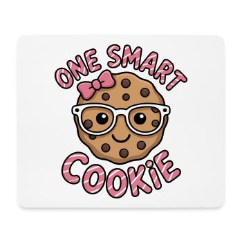 Un Cookie Intelligent - Cookie Intelligent avec des Lunettes - Tapis de souris (format paysage) - blanc - Devant
