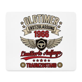 Oldtimer 1966 Limitierte Auflage 60 Jahre alt - Mousepad (Querformat) - Weiß - Vorne