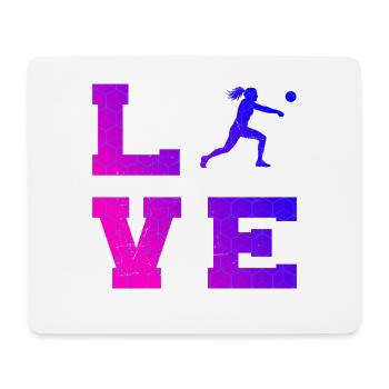 The ball players and fistball fit together - Mouse Pad (horizontal) - white - Front