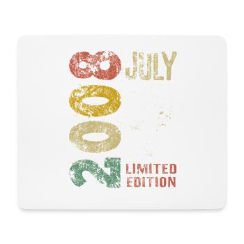 Limited Edition July 2008 Geburtstag Geschenk - Mousepad (Querformat) - Weiß - Vorne