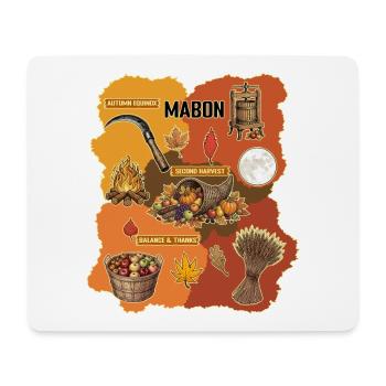 Équinoxe d’automne de la deuxième récolte de Mabon - Tapis de souris (format paysage) - blanc - Devant