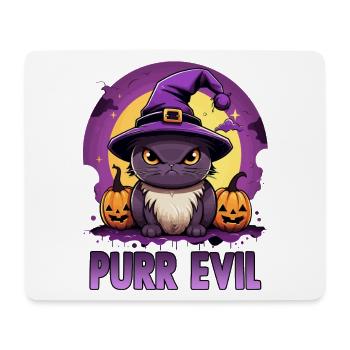 Kawaii Chibi Cat Halloween Motif | Anime Manga - Mouse Pad (horizontal) - white - Front
