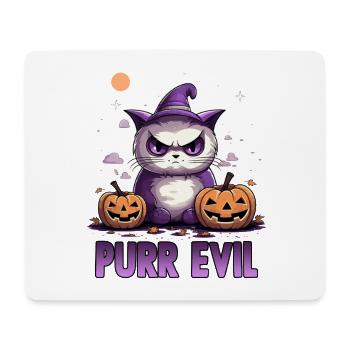 Anime Halloween Katze Kawaii Motiv | Chibi Cat - Mousepad (Querformat) - Weiß - Vorne