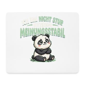 Stures Tier – Panda. Ich bin nicht - Mousepad (Querformat) - Weiß - Vorne