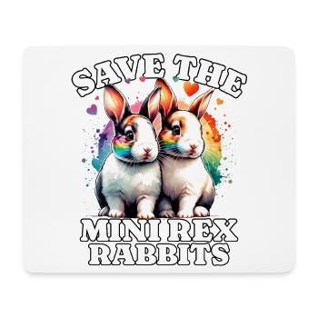 Petit Rex Lapin sauve Rex Lapin - Tapis de souris (format paysage) - blanc - Devant