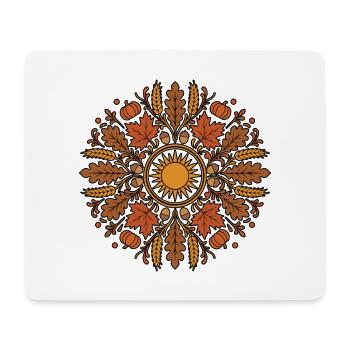 Mabon Pagan Feierrad des Jahres - Mousepad (Querformat) - Weiß - Vorne